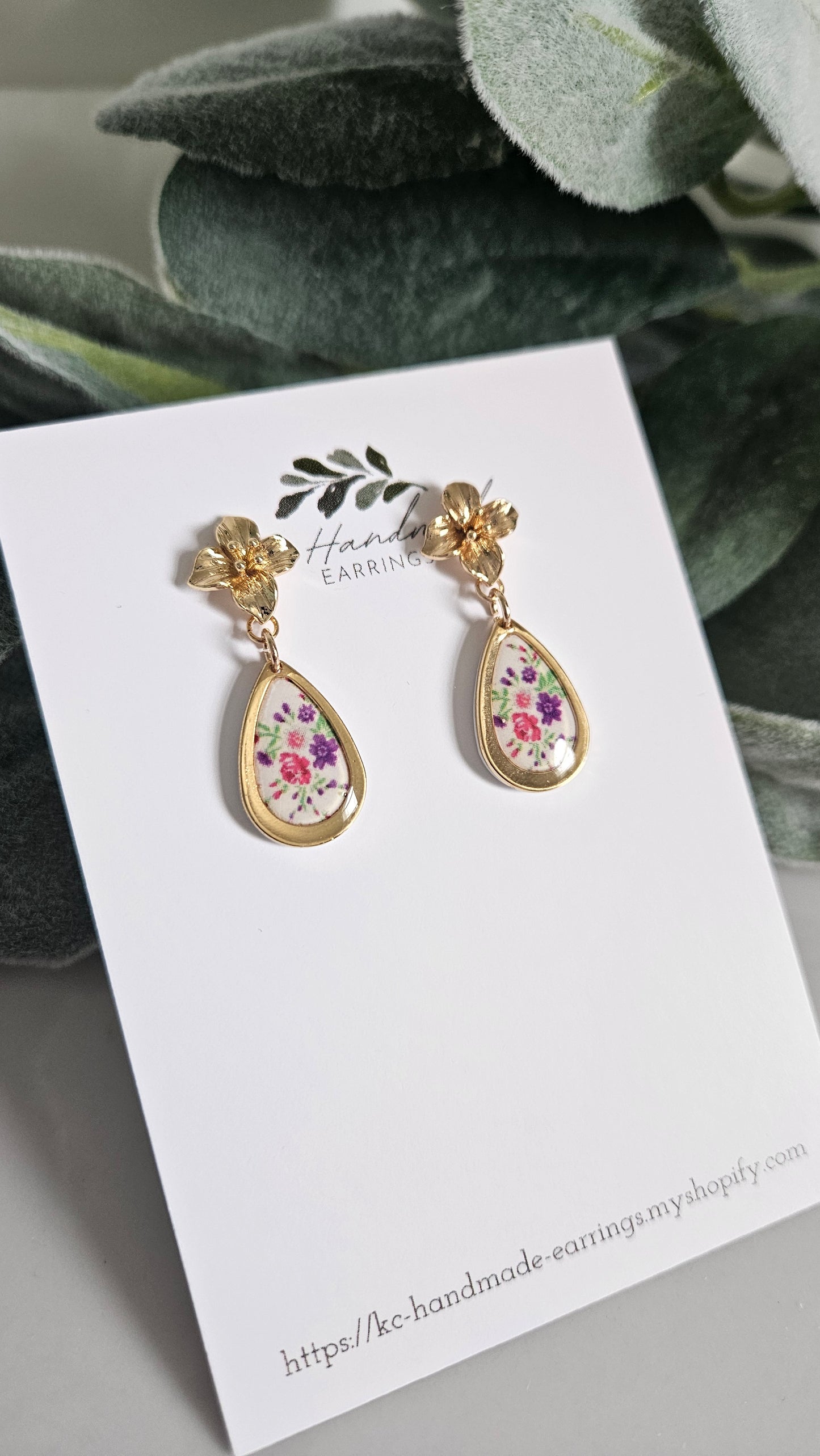 Flower lis loos Mini Teardrop