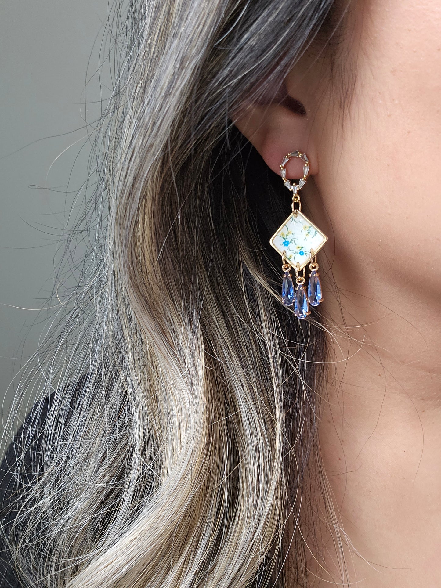 Dangle with Blue Charms