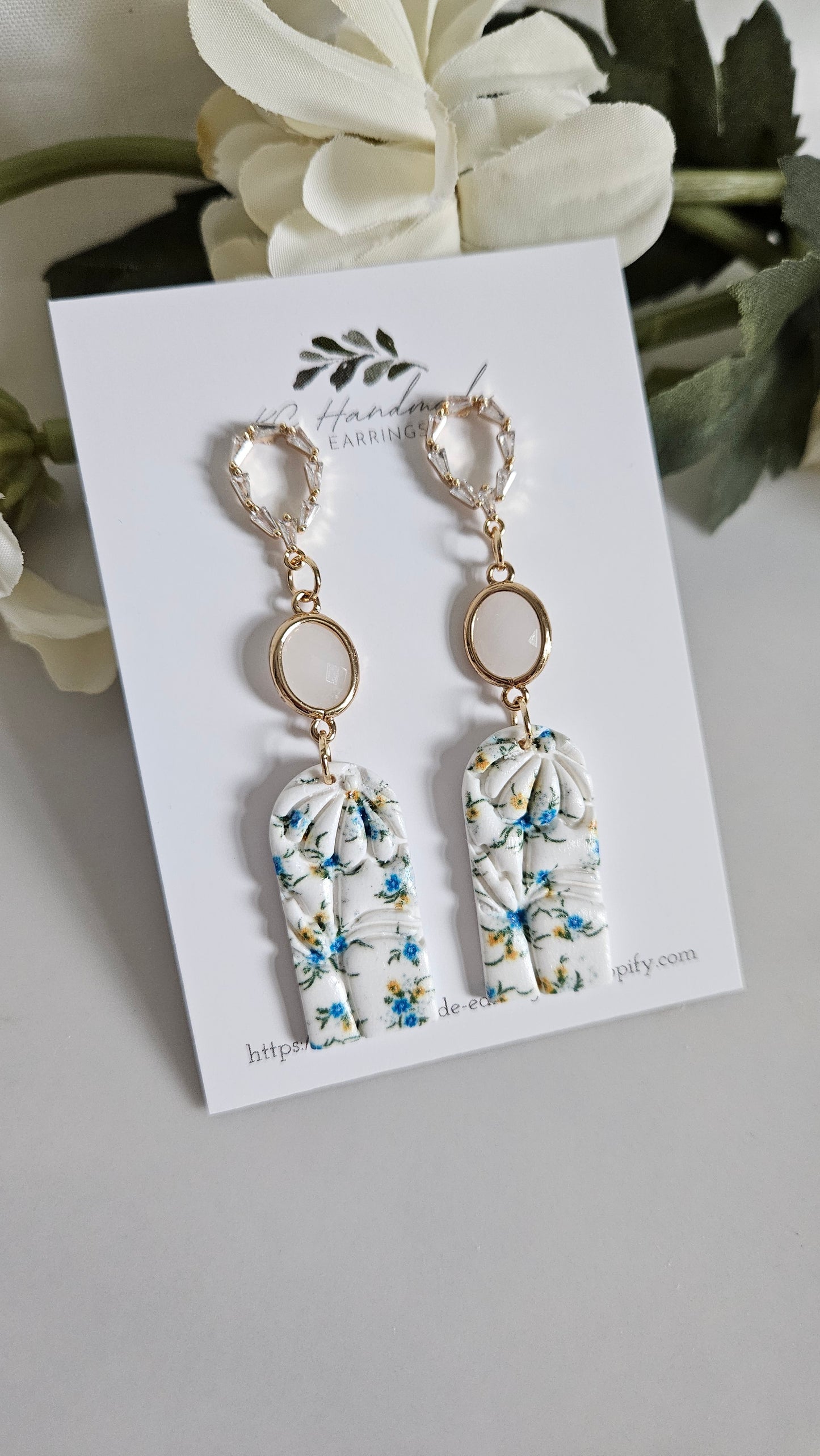 Floral Imprint Dangle
