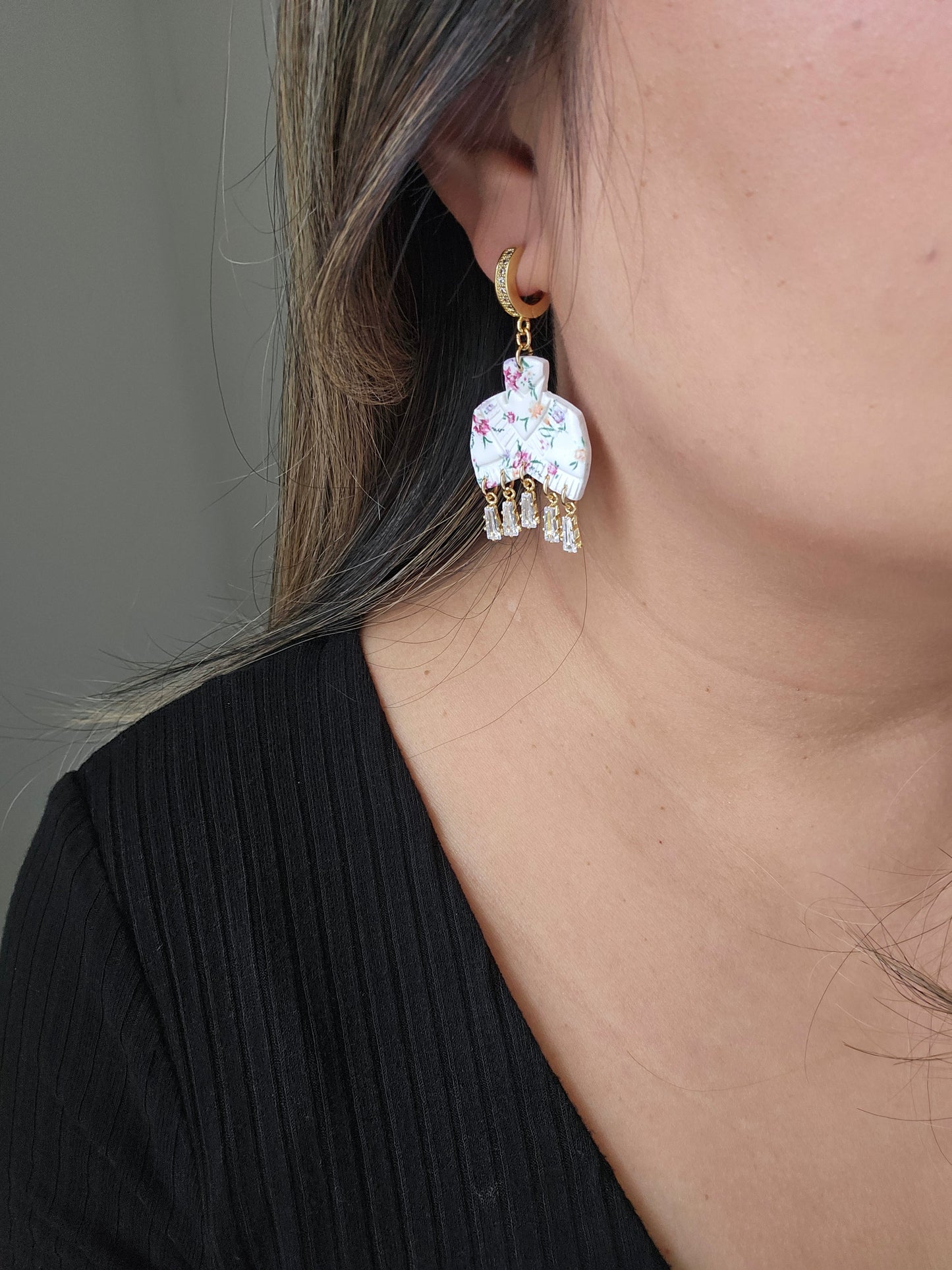 Hmong Hat Mini CZ Charms