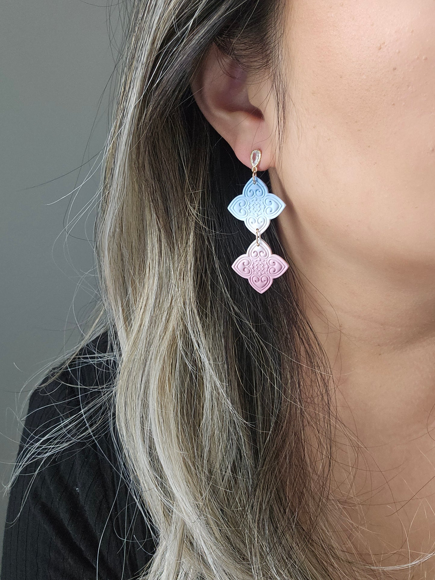 Blue Mauve Ombre