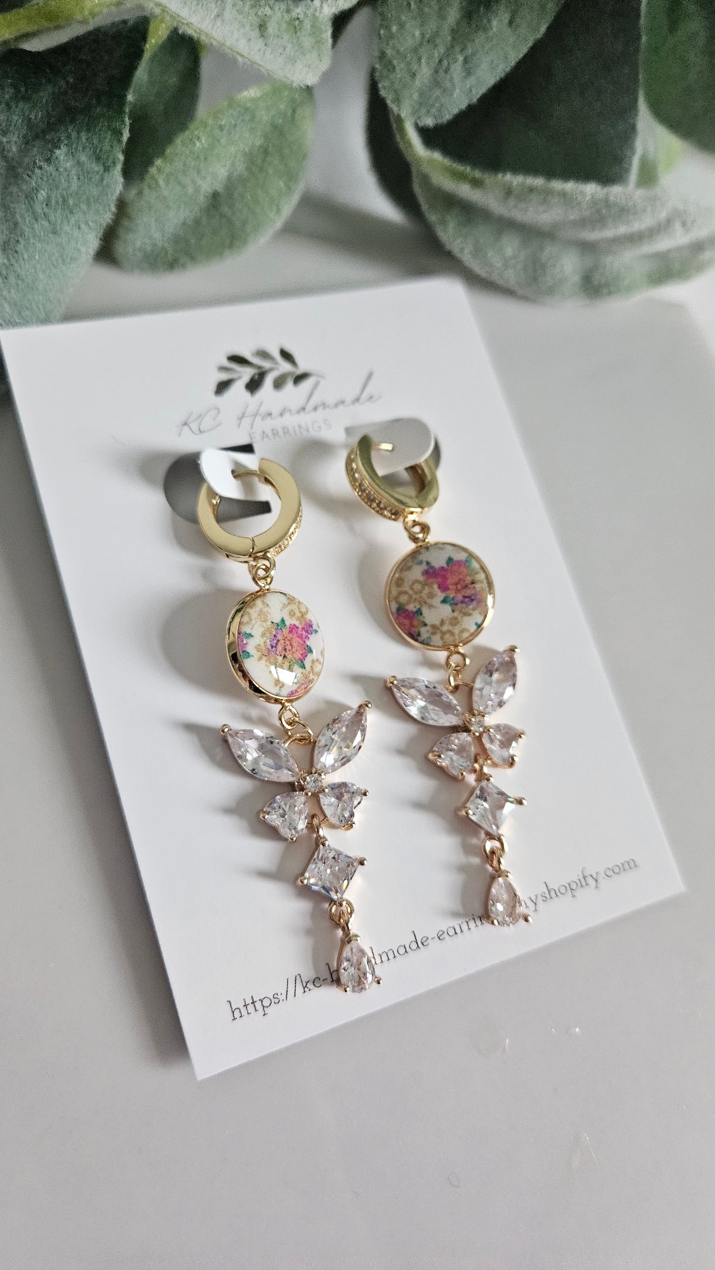 Vintage Lis Loos Butterfly Dangle