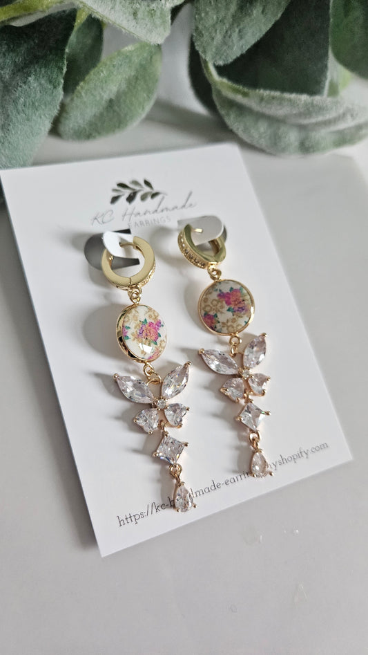 Vintage Lis Loos Butterfly Dangle