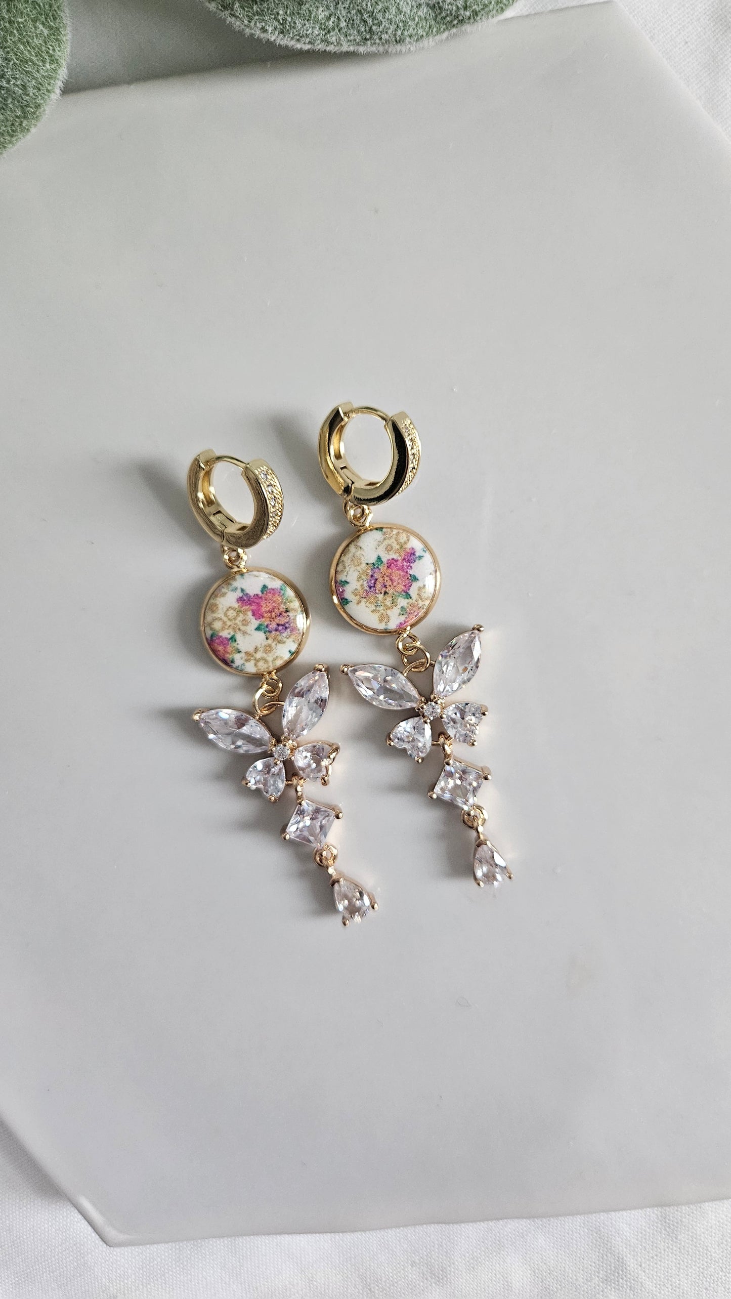 Vintage Lis Loos Butterfly Dangle