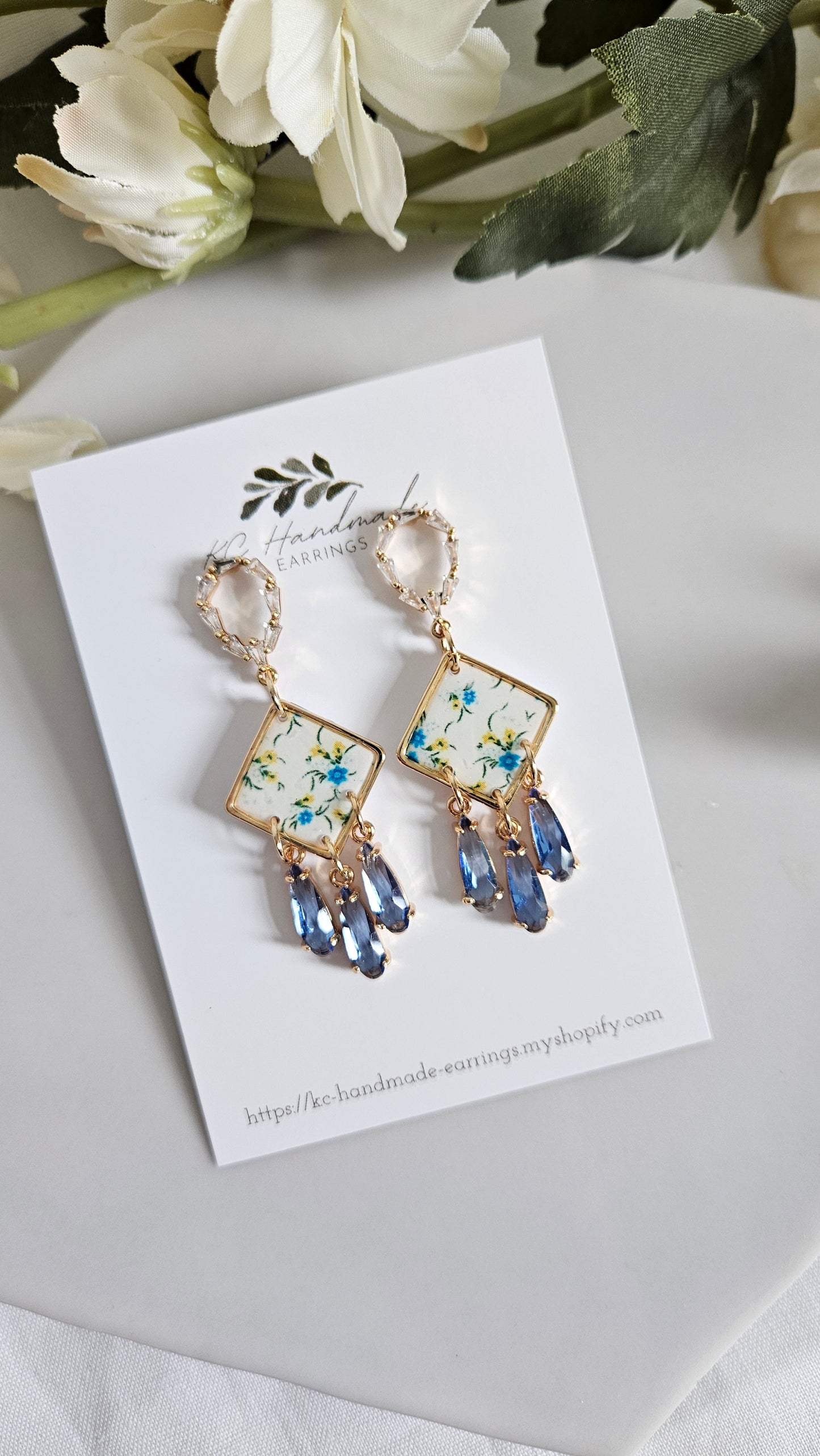 Dangle with Blue Charms