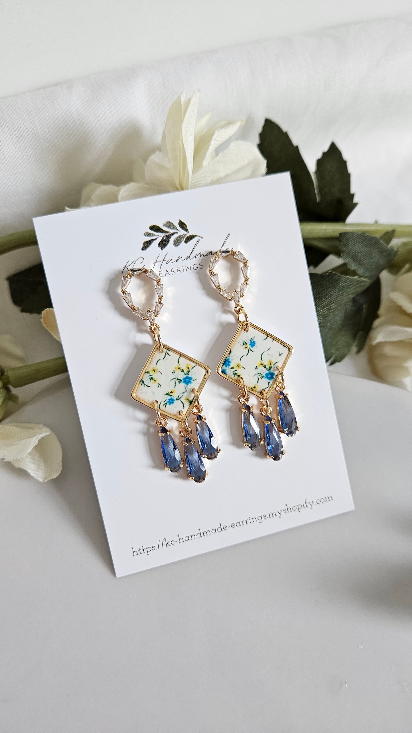 Dangle with Blue Charms