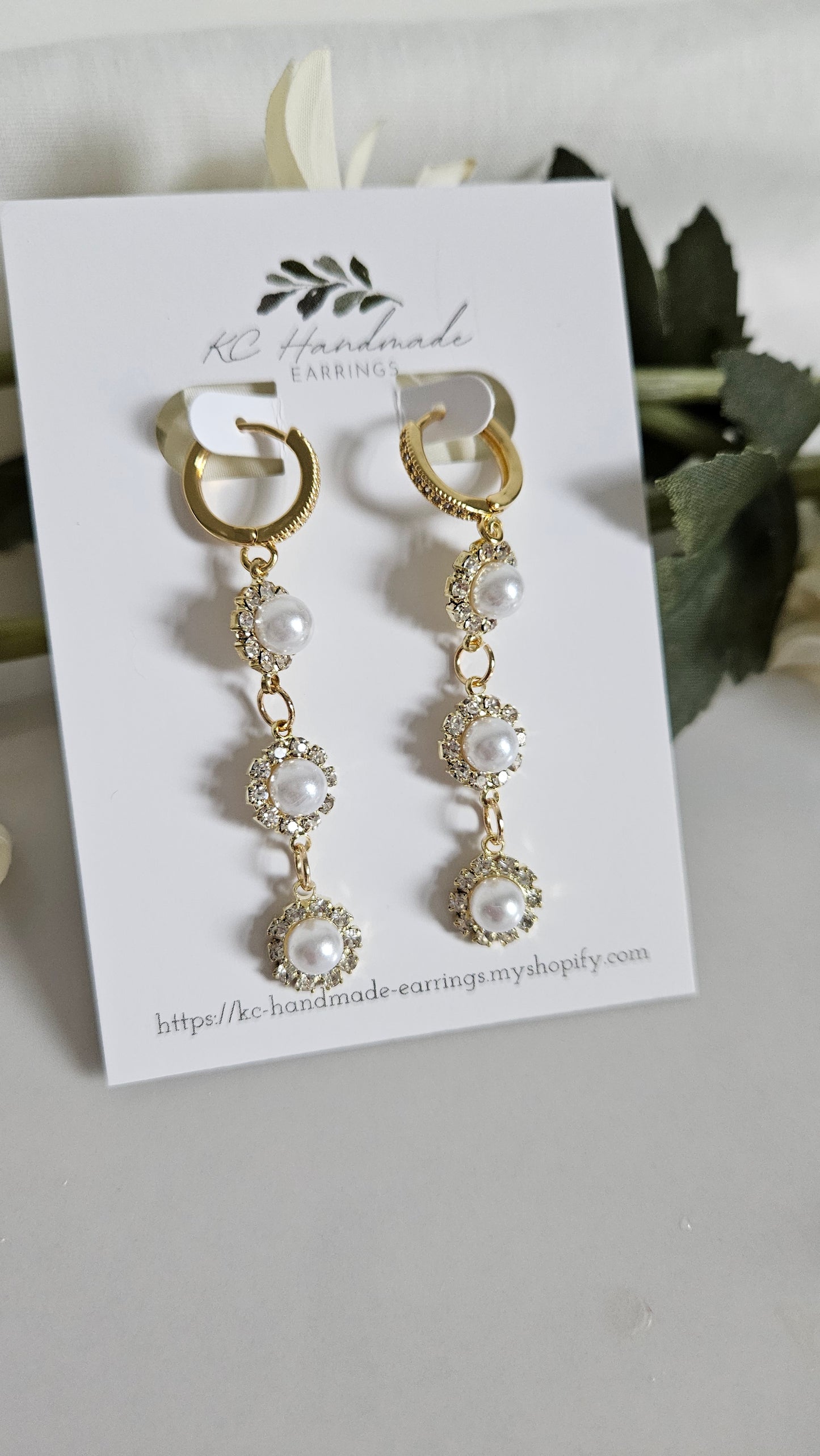 Pearl CZ Dangle