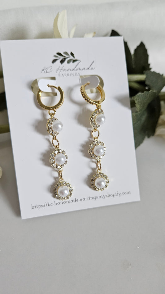 Pearl CZ Dangle
