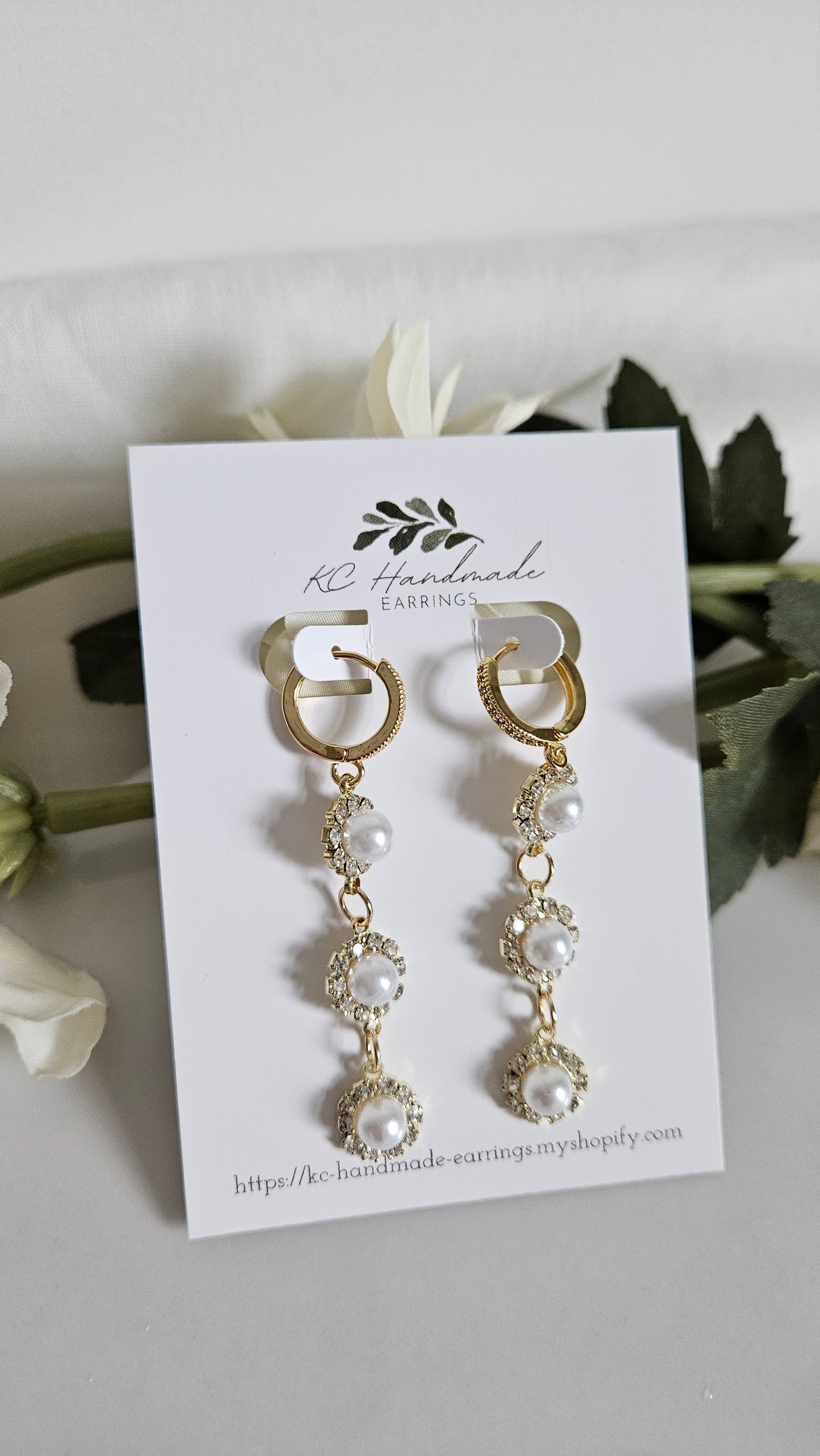 Pearl CZ Dangle